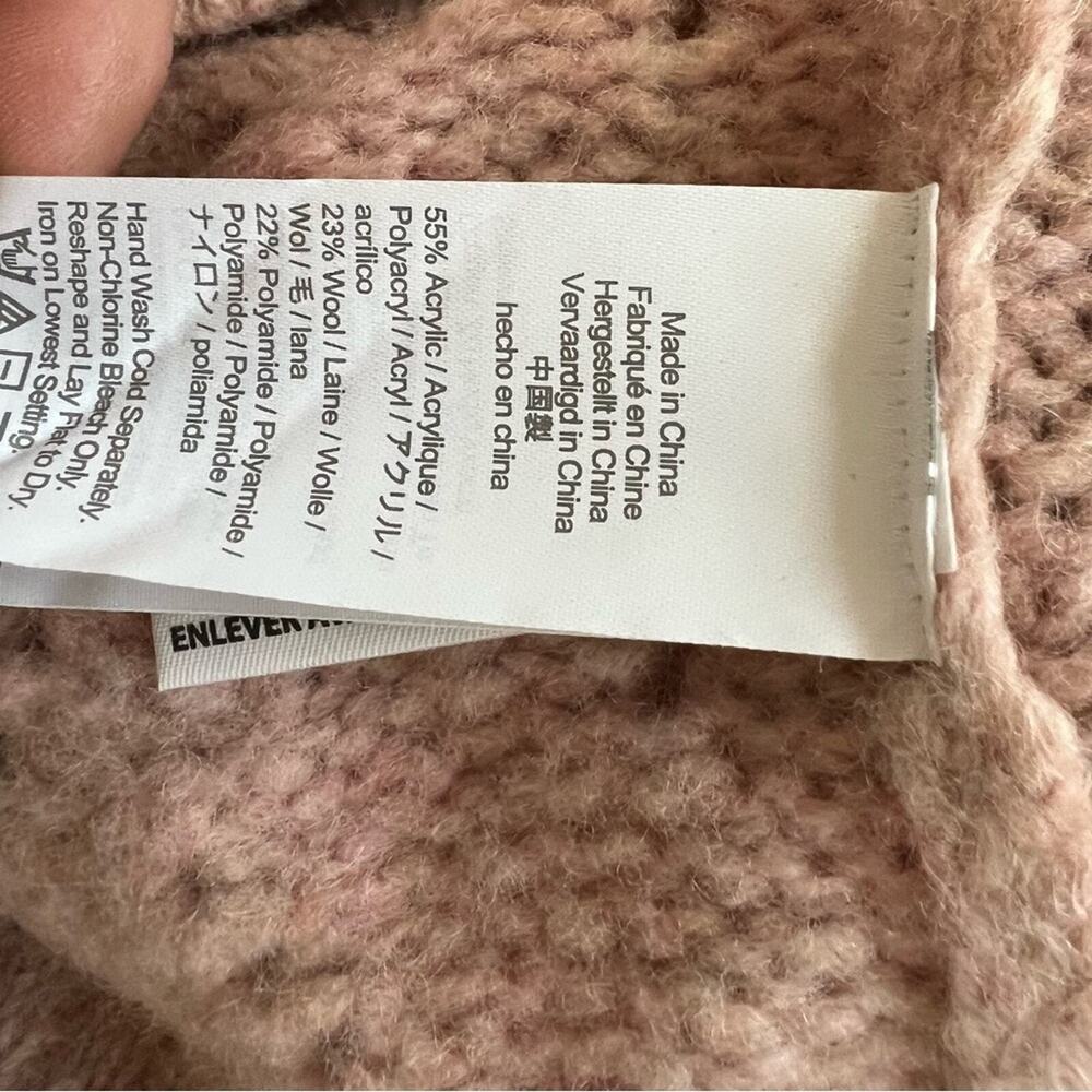 J. Crew Pointelle Heather Pink Crewneck Wool Blend Sweater Size Large - Picture 12 of 13